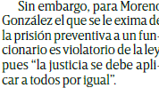 Inaceptable funcionarios sin prisión preventiva, Excélsior (19sep16)