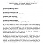 Exhorto al Senado de la República para aprobar la Ley General de Archivos (20oct16)